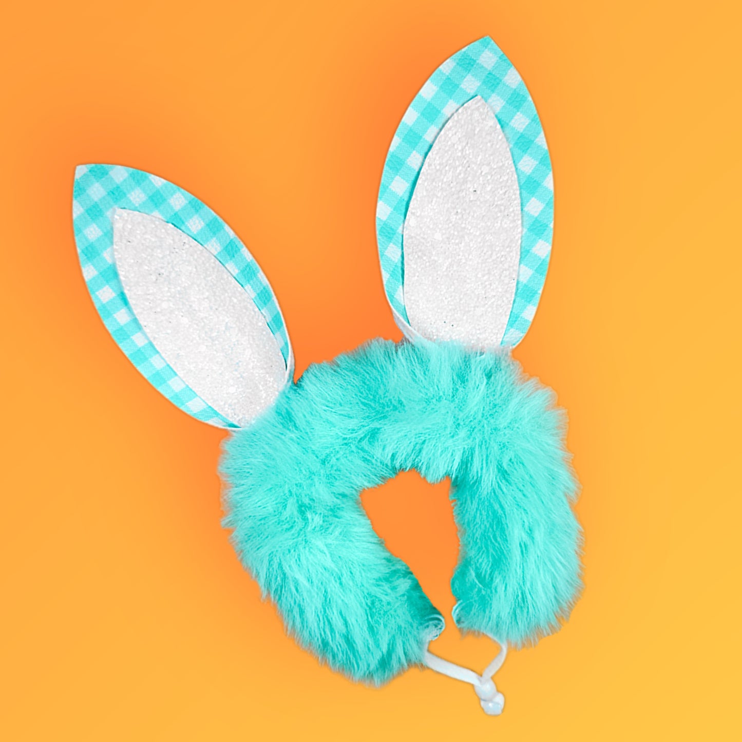 Gingham Bunny Easter BUNDLE - Dog Headband and Bow