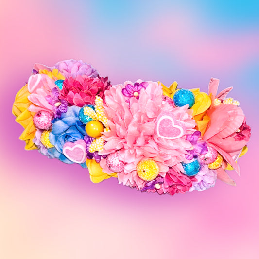 Lover Bubblegum Pop Dog Flower Crown/Collar