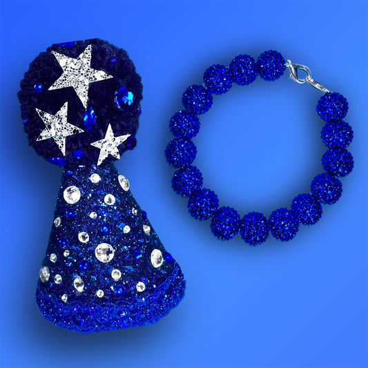 Midnights Starry Night BUNDLE - Dog Party Hat and Necklace