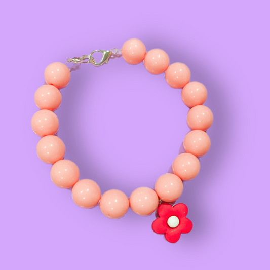Looking Peachy Dog Necklace