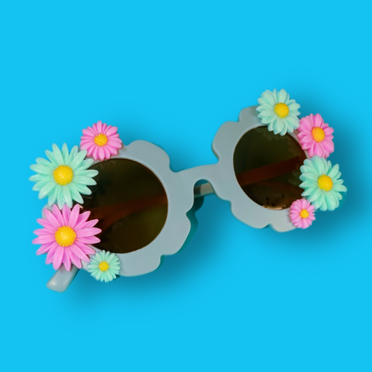 Blue Bouquet Dog Sunglasses