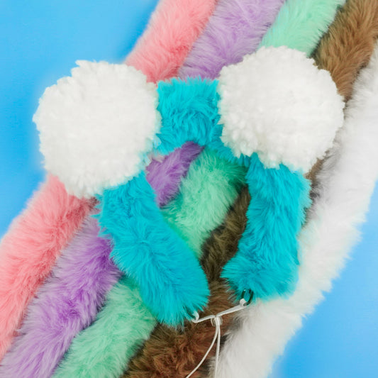Teddybear Ears Dog Headband | Fluffy Pom Pom | Australia - Fluffy Pup Club