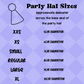 Rainbow Dog Party Hat