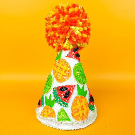 Tutti Fruity Dog Party Hat